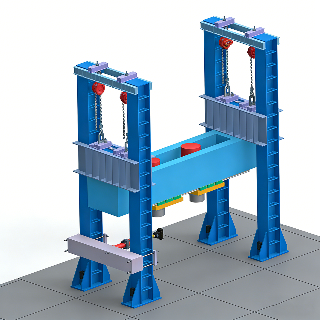 1000kN 自提升压剪加载试验系统